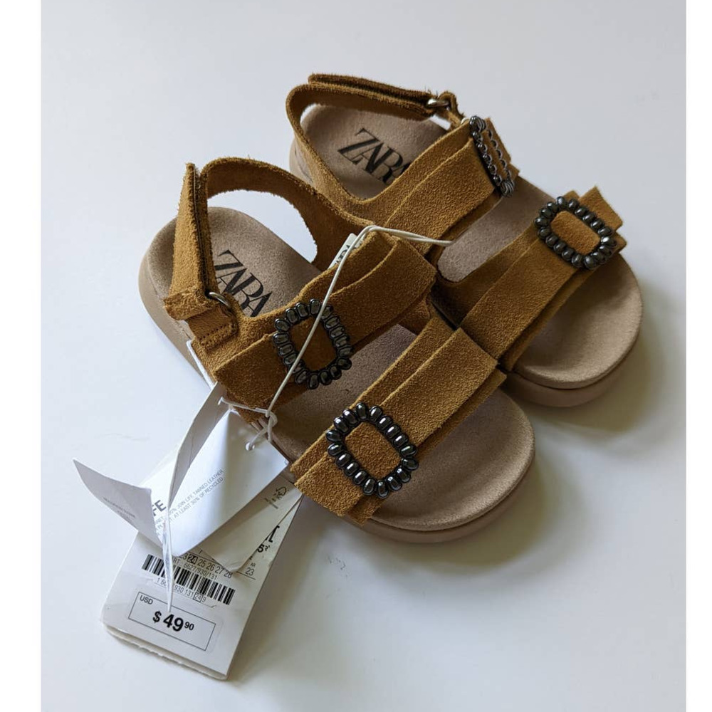 NWT Zara Buckle Sandals